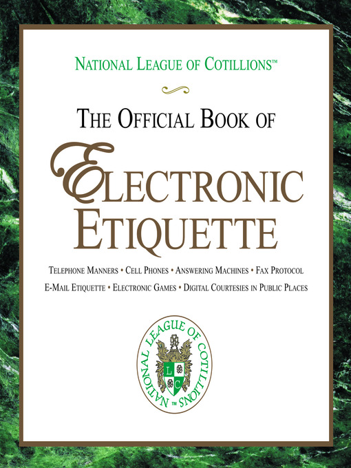 Title details for Official Book of Electronic Etiquette by Charles Winters - Available